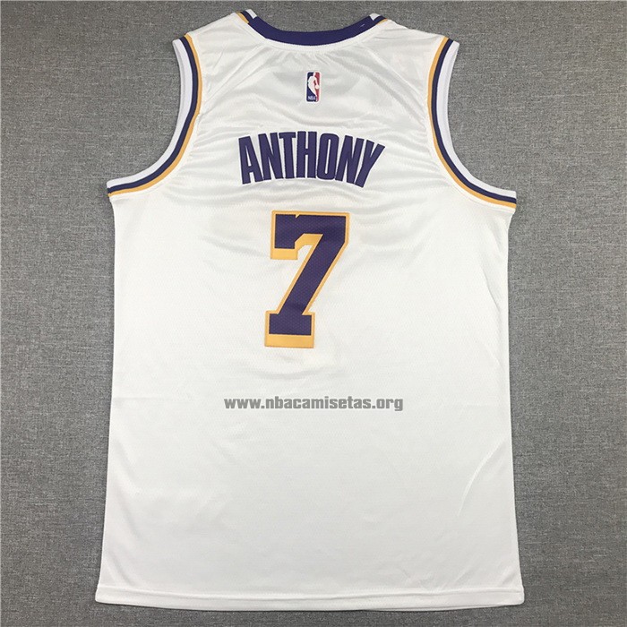 Camiseta Los Angeles Lakers Carmelo Anthony NO 7 Association 2021 Blanco